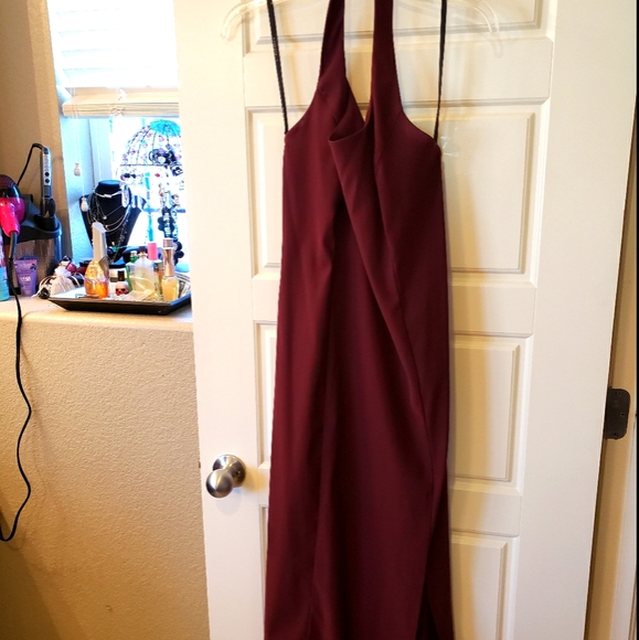 Halter Style Long Dress - Picture 1 of 3